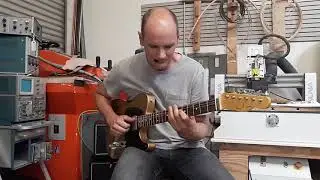 JAMMIN IN THE SHOP: Micha Schellhaas bluesy jazz comp out. Ian Anderson gold top keefer madness tele