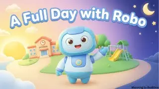 A Full Day with Robo 🌞🏫🛝🌙 | Daily Routine & Good Habits for Kids | Little Europe Kids