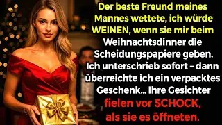 Er wettete, ich WEINE an Weihnachten über die Scheidung – doch ich schenkte etwas, das sie bereuen.