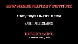 2021 NMMI Alumni Albuquerque Chapter Saber Presentation