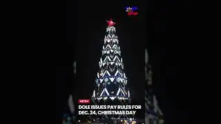 DOLE issues pay rules for Dec  24, Christmas Day