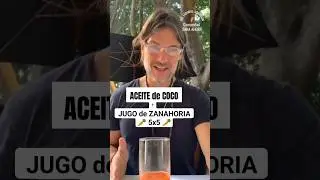 5x5 🥕 JUGO de ZANAHORIA con ACEITE de COCO | Dr Ludwig Johnson #aceitedecoco #5x5 #ludwigjohnson
