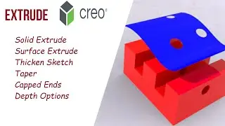 Extrude in Creo | Creo Modelling Tutorials
