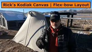 Схема расположения луков Rick's Kodiak Canvas 10' x 14' Flex-bow