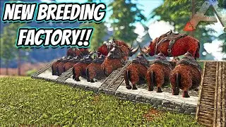 SETTING UP THE RHINO BREEDING FACTORY WITH NEW MUTATIONS!! || Ark Hardcore Ep 35!