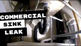 PLUMBING APPRENTICE LESSON | COMMERCIAL SINK DRAIN LEAK