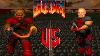 Chaingunner vs Shotgunner - DOOM Classic : Versus Battle : Monster Infighting : Retro Deadly Arena
