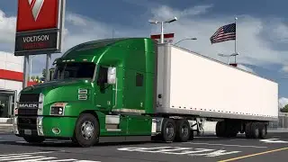 Mack Anthem Realistic Driving American Truck Simulator Gameplay 4K ATS 1.50 Kansas DLC