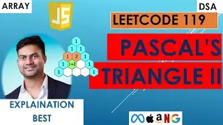 Pascal&rsquo;s Triangle II  | Leetcode 119 | JavaScript | Generate row only