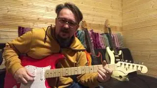 Stratocaster tremolo block tuning és hangszerek tesztje