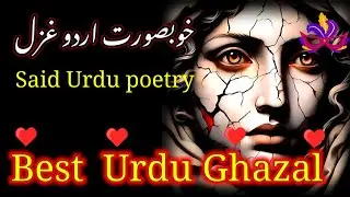 best Urdu ghazal trending poetryVedo بھترین اردو غزلsaidmusic saidghazal Haert Teaching said poetry