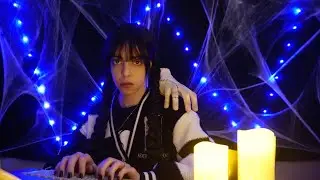 ASMR Wednesday&rsquo;s S&eacute;ance Gone Wrong 🕯️ | Typing, Page turning, Gentle Talking & Echoed Spell