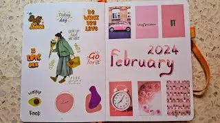 February  2024 Bullet Journal / Planner set up. #bujo #indian #bulletjournal