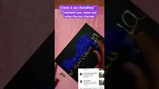 Cute name Aaradhya🩷#namestatus #artvideo #nameartvideo #namestatus #art #name #shorts