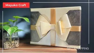 Elegant ASMR Gift Wrapping Tutorial | No Talking DIY with Paper Bow