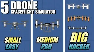 FREE 5 DRONE Spaceflight Simulator BLUEPRINTS Tutorial By LORDPV