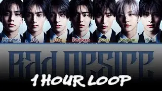 [1 HOUR] ENHYPEN Bad Desire (With or Without You) Lyrics (Color Coded Lyrics)