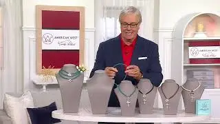 American West Sterling Silver & Braided Leather Toggle Necklace on QVC