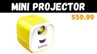 ONLY ($59.99) FREE Shipping, Mini Projector,DeepLee Portable Projector for Kids LED Video Projectors