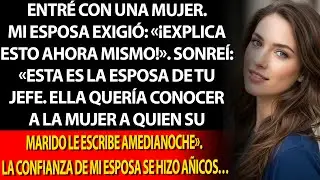 Mi esposa entró en pánico y luego en terror al ver que la mujer que llevé era la esposa del jefe.