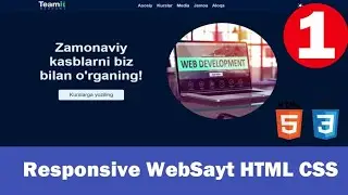 Html Css JS Responsive Web Sayt Yasash | #uzb #html #css #js #websayt #website #abdulaziz #dev