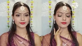 Under 200 full coverage makeup||party' makeup||Olivia makeup stick shade 03#fitmefoundation ( hindi)