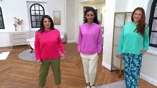AnyBody Cotton Spandex French Terry Ombre Hoodie on QVC