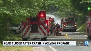 Road closed in Cooper Twp after crash involving propane