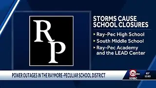 Several Ray-Pec schools end first day early due to power issues after storms