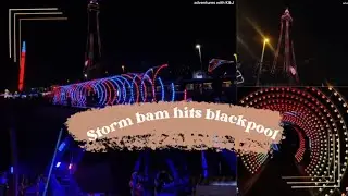 Шторм «Бам» обрушился на Блэкпул #blackpool #storm #stormchasing