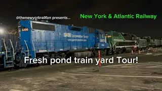 New York & Atlantic Railway Fresh Pond Train Yard Tour! 1/24/25 EXCLUSIVE 700 SUBSCRIBERS SPECIAL