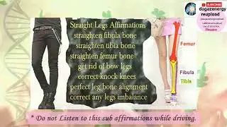 straight legs subliminal affirmations get rid of bowlegs subliminal correct knock knees subliminal