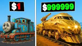 $1 VS $100,000,000 TRAIN IN GTA5 l VarunOP