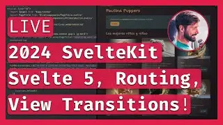 Fullstack App with Svelte 5! Part 3: Favicons, Route params, Transitions ❄️ LIVE Coding & Chill 🔴