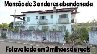 Mans&atilde;o de 3 andares abandonada em Torres, avaliada em 3 milh&otilde;es, usada por moradores de rua