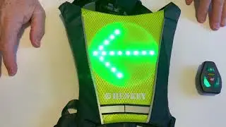 Shenkey Gilet de Cyclisme &agrave; LED, Gilet r&eacute;fl&eacute;chissant &agrave; LED avec indicateur de Direction