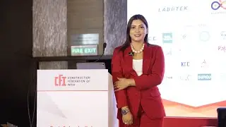 Anchor Rimjhim hosting for Construction Federation of India- redefining India&rsquo;s infra growth