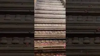 Deep Detailed Shot of 18 Golden Steps at sabarimala ayyappan temple sannidhanam #18padi #18steps