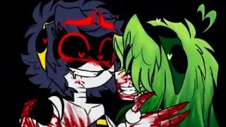❤️💛Nox x Quincy🖤💚 [Murder Drones Comic Dubs] BL00D & G0RE WARNING