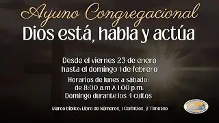 Ayuno Congregacional  CFE Central  - Lunes 26 de enero  de 2026
