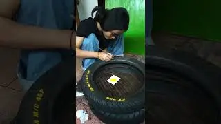 Cara Mewarnai Ban Motor Permanen #shorts