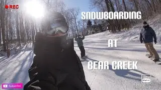 Snowboarding at Bear Creek