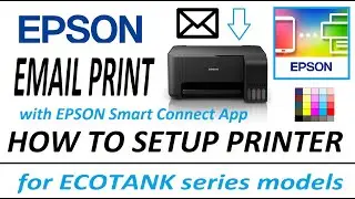 Email Print on Epson Printer - How to Register and Setup with Epson Connect #Emailprint