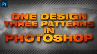 Photoshop Tutorial:How to create three seamless patterns using a single design.