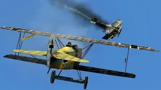 Il2 Flying Circus - Fokker D.VIIF Airfield Defense [VR]