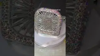 Bling Handmade AB Mixed Summer Fan #bling #blingfan #summerfan #customized #blingsparkle #diy