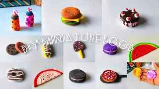 How to Make Realistic Miniature Food Using Super Clay | Easy DIY Crafts Tutorial | Art by sanjida