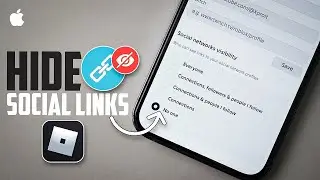How to Hide Social Links from Friends in Roblox on iPhone | Roblox Privacy Settings Guide