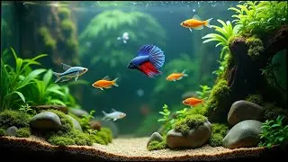 Relaxing Aquarium ASMR 4K 🐠🎶 | Peaceful Music for Sleep, Study & Focus