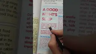 Unit 6 - Lesson 2: Textbook passage (A Good Night's Sleep)